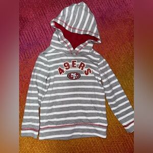 NFL Kids Gray and Red Striped Hoodie